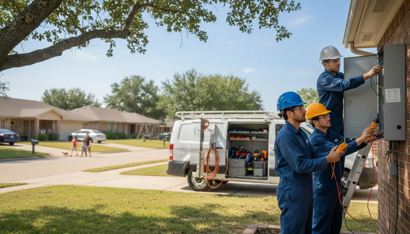 Certified electrician providing emergency electrical services in Early, IA